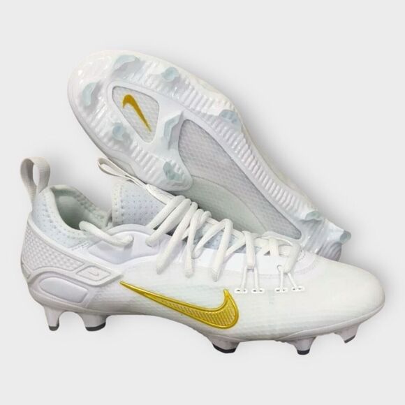 Nike Huarache 9 Elite Low LAX SE Lacrosse Shoes White FD0089-100 Mens size 10 - Picture 1 of 9